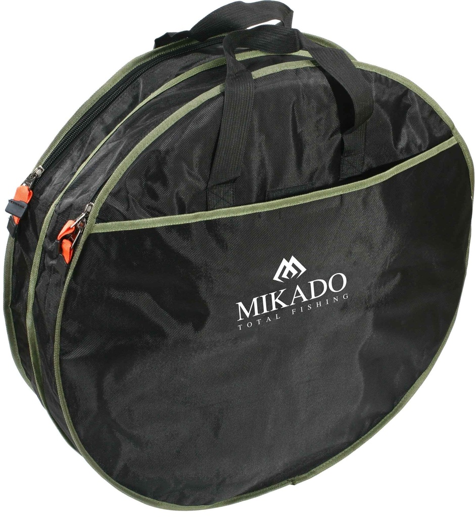 KEEPNETS BAG - 2 COMPARTMENTS - ROUND (63x17cm) - BLACK AND GREEN