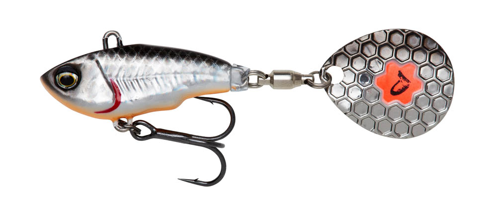 SG Fat tail spin 5.5cm dirty silver