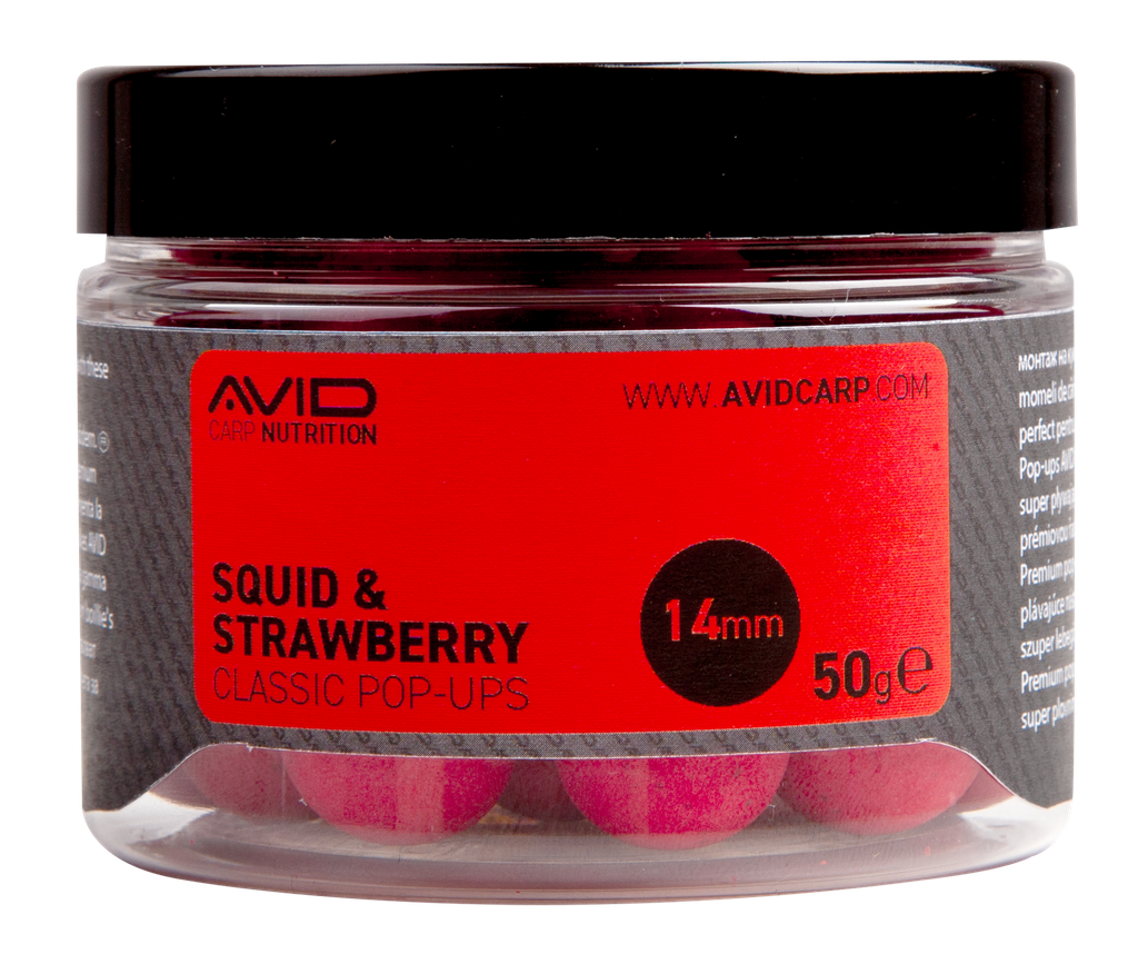 Avid Squid & Strawberry Classic Pop-ups - 14mm