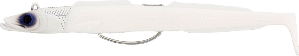 Sandy Andy weedless jig 13cm 23g sinking bright white