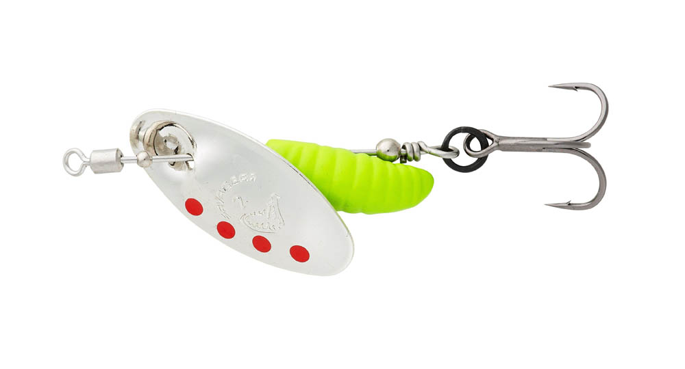 Savage Gear Grub spinner 2.2g Sinking Silver Red Lime