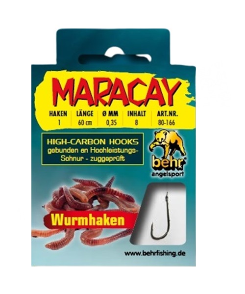Baller Hook to Nylon worm size 8 x 10