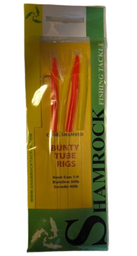 Shamrock Bunty tube Rigs orange/ yellow