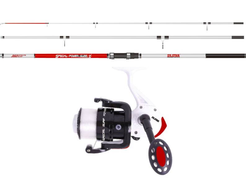 Silstar Special Power Surf 12' 3pce Rod & Reel