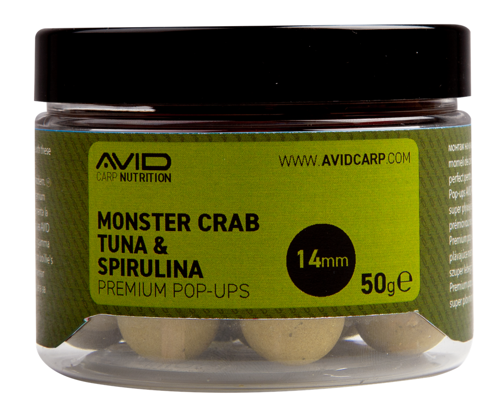 Avid Monster Crab Tuna and Spirulina Pop-ups - 14mm
