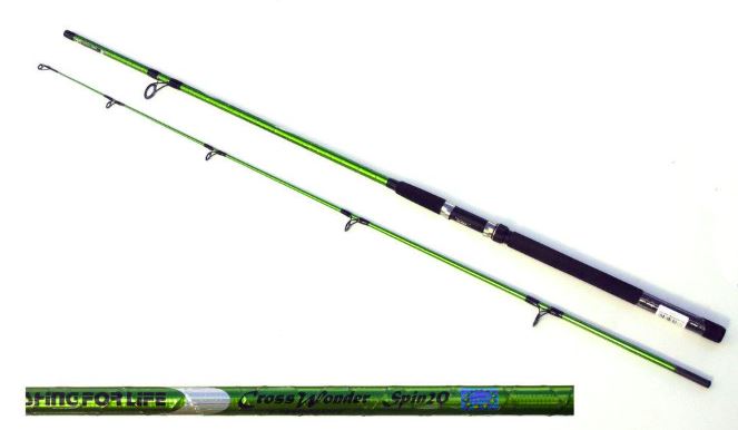 Silstar Cross Wonder Spin Rod 2 pce 10"
