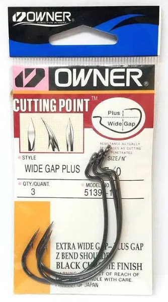 Owner Texas Wide Gape Straight Eye (5139) Hooks