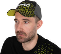 Matrix Hex Print Baseball Cap Black