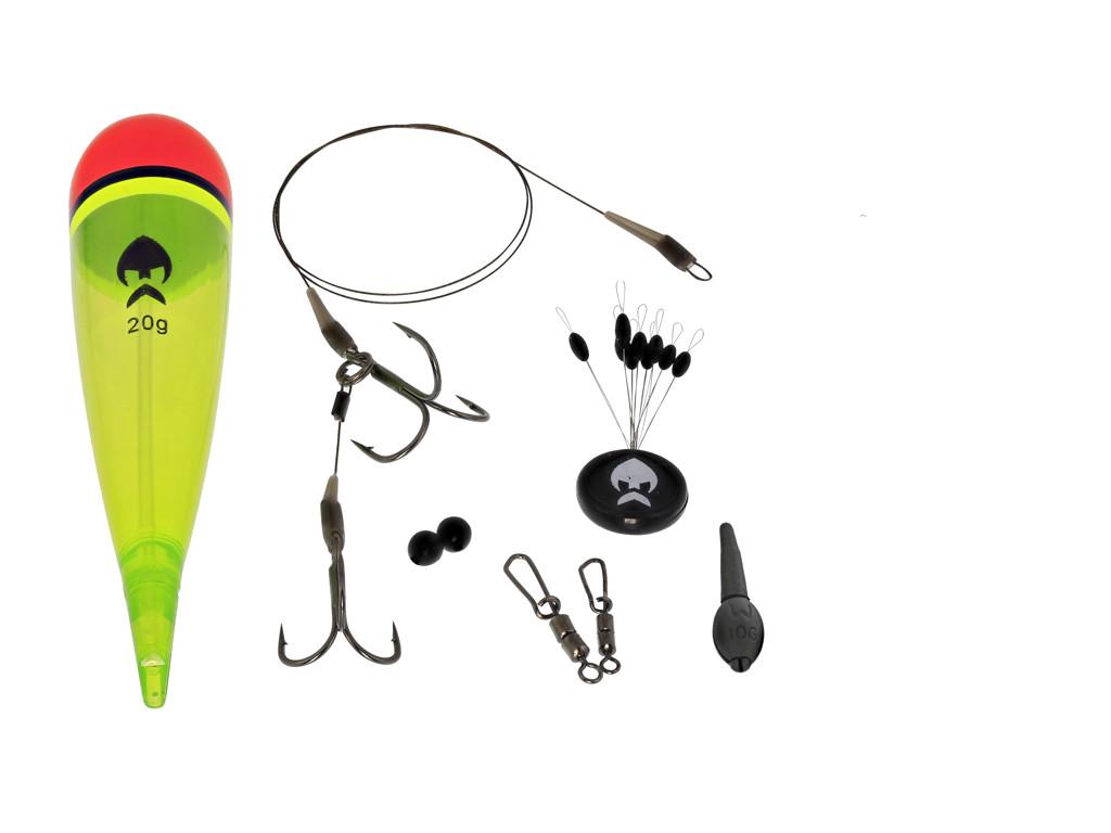 PIKE FLOAT KIT 20G #4+#6 SEMI BARBED 50CM