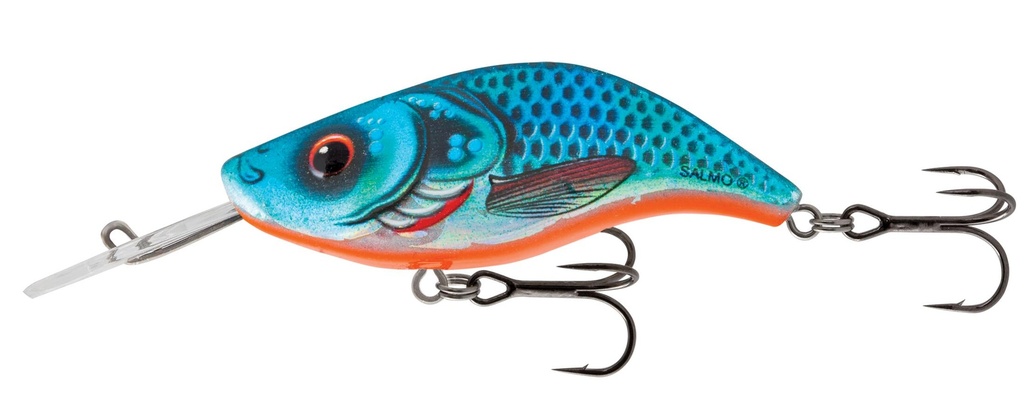 Sparky Shad 4cm Floating BLUE HOLOGRAPHIC SHAD