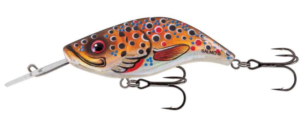Sparky Shad 4cm Floating BROWN HOLOGRAPHIC TROUT