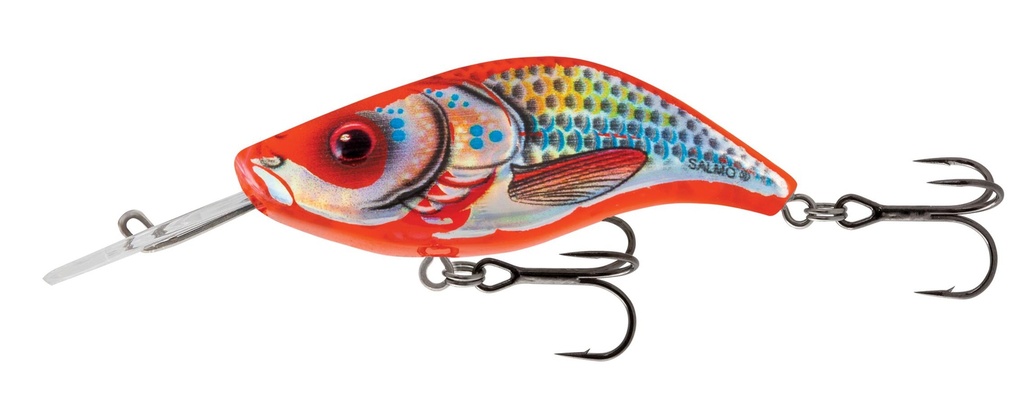 Sparky Shad 4cm Floating HOLOGRAPHIC GOLD ORANGE SHAD