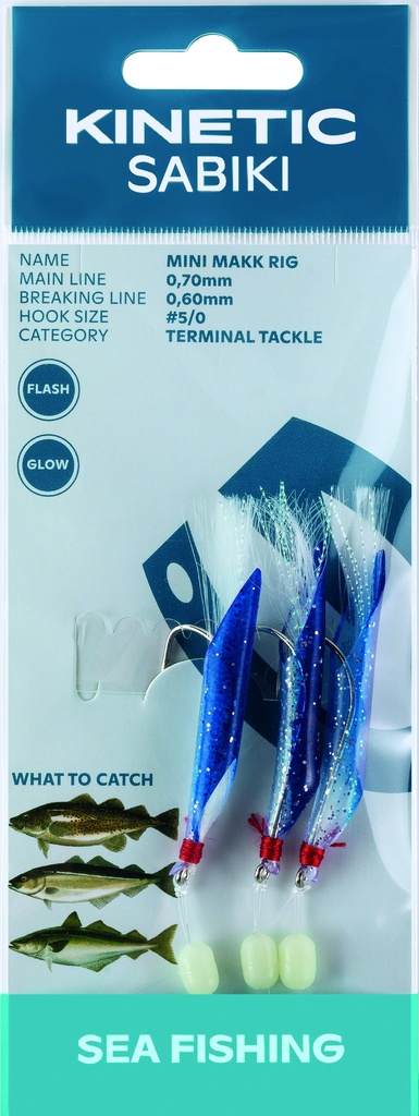 KINETIC SABIKI MINI MAKK #5/0 BLUE/SILVER