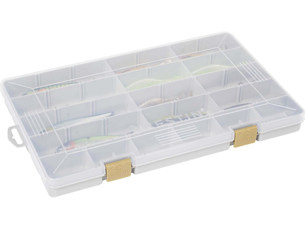 W3 TACKLE BOX GREY/CLEAR