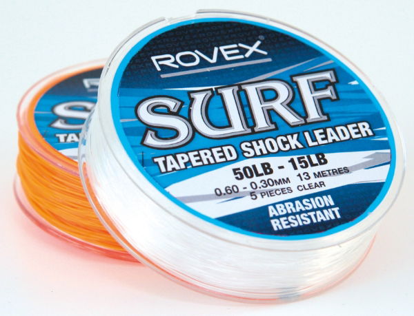 ROVEX TAPERED SHOCK LEADER 13M 70-18LB CLEAR