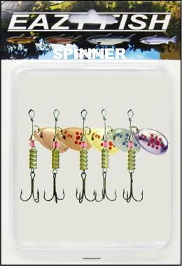 EAZYFISH ASSORTED SPINNER KIT SIZE 1