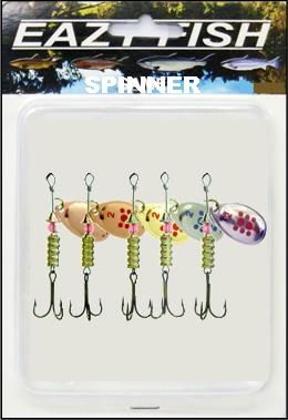 EAZYFISH ASSORTED SPINNER KIT SIZE 2