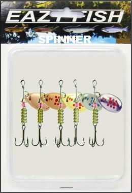 EAZYFISH ASSORTED SPINNER KIT SIZE 3
