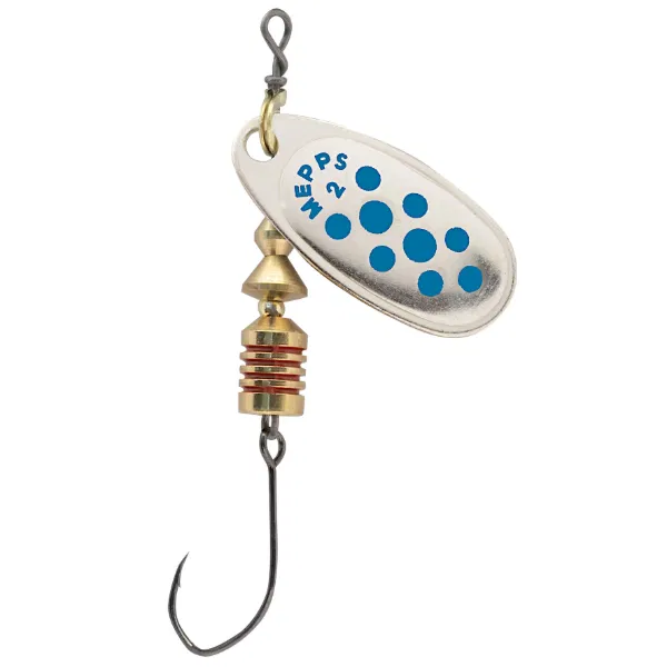 Mepps Comet Decoree Single Hook Size 1 - Silver/ Blue