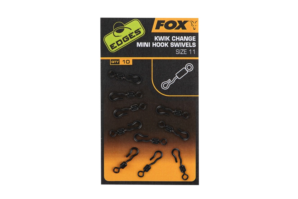 Fox Kwik change Mini hook swivels size 11