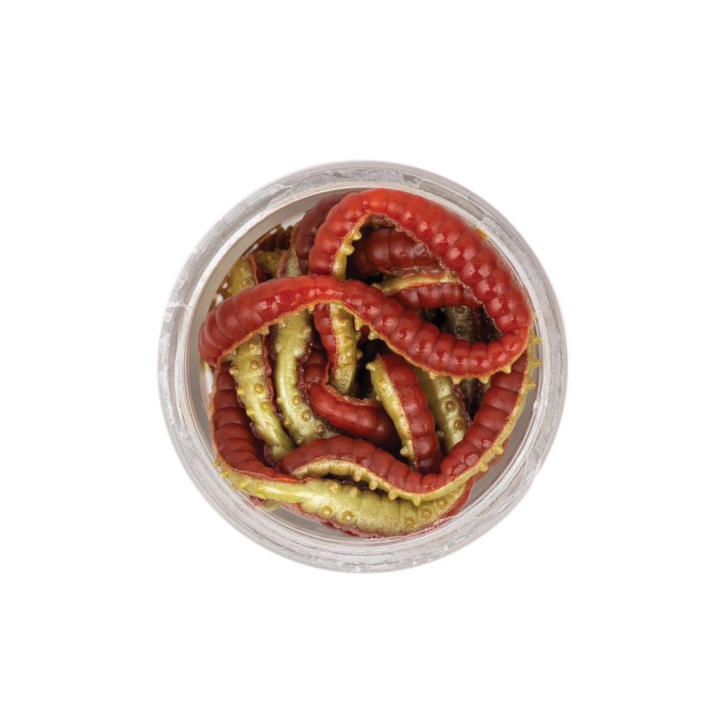 Powerbait Honey worm red yellow