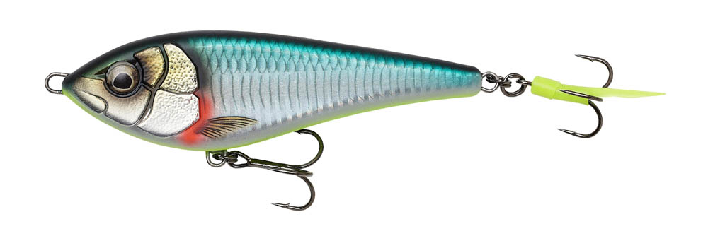 SG Deviator Swim 12.5cm 50g Slow Sinking Green Silver