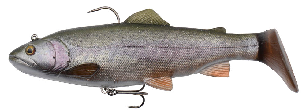 SG 4D trout rattle shad 17cm Rainbow