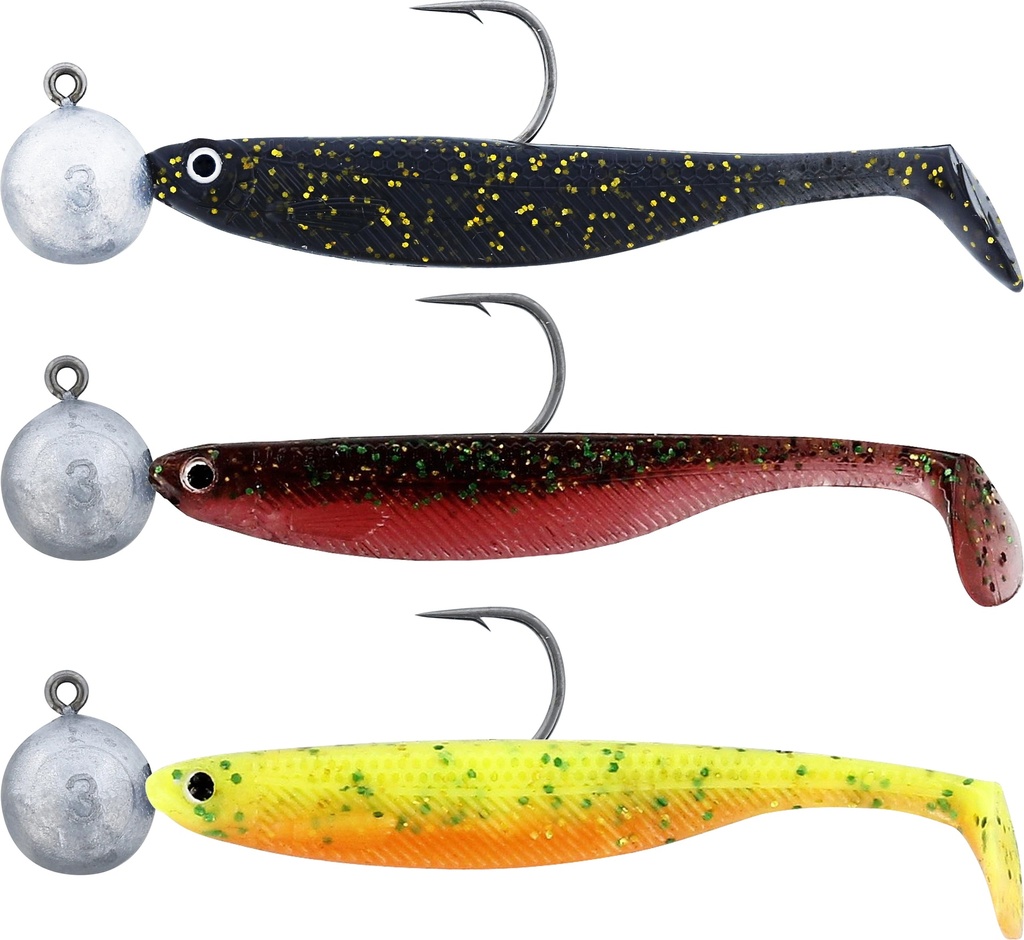 SHADTEEZ SLIM R 'N R 5CM 3G #4 DARK WATER MIX 17 3PCS