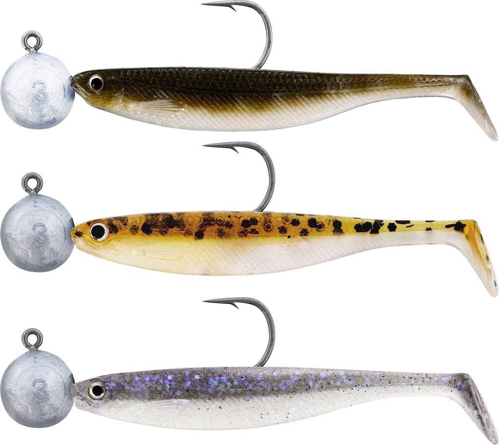 SHADTEEZ SLIM R 'N R 5CM 3G #4 CLEAR WATER MIX 16 3PCS