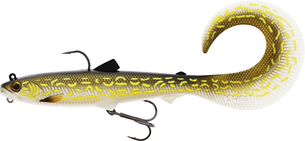 BULLTEEZ CURLTAIL R2F 21CM 73G SINKING NATURAL PIKE