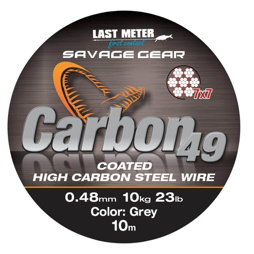 SG coated high carbon steel wire 49strand 35lb