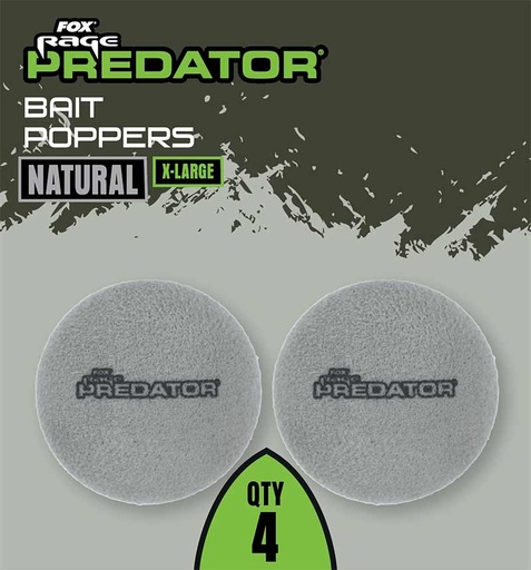 [FAC116] Fox Predator Bait Poppers grey XL
