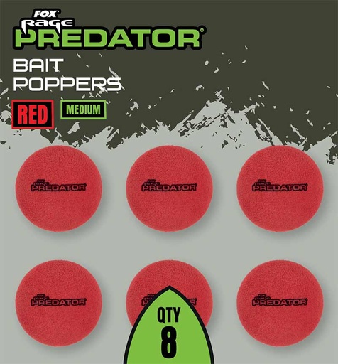 Fox Predator Bait Poppers red