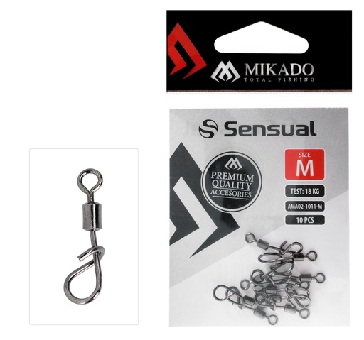 ROLLER SWIVEL WITH SNAP MIKADO 10 pcs.