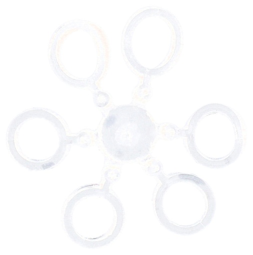 [AMF19-4] PELLET BANDS - METHOD FEEDER - ON RING - 4mm - TRANSPARENT - 24szt