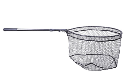 [S1-001-170] LANDING NET - FOLDABLE 170cm 60/50cm - RUBBER NET - DIAMETER 6x15mm