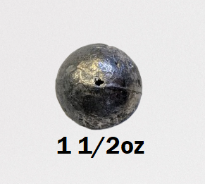 Round with hole weight 1 1/2oz