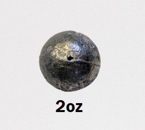 Round with hole weight 2oz