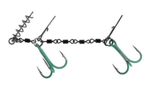 [HDJ-12-04] STINGER - WITH SWIVELS JAWS DOUBLE EVO STINGER FLUO - 25kg - NO 1/0