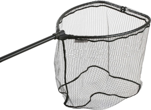 [S16-6050/140D] LANDING NET - RUBBER NET - FOLDING FRAME 140cm