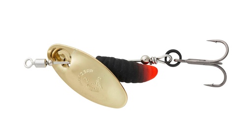 [SVS82457] Savage Gear Grub spinner 2.2g Sinking Gold Black
