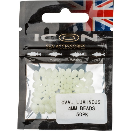 [P0039] ICON Oval Luminous 4mm Beads