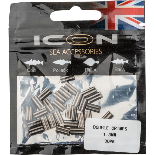 [P0033] Double Crimps 1.3mm 30pk