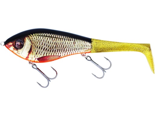 [P230-552-225] Westin Swim Tail 12cm 62G Suspending Real Rudd 1 Body 2 Tails