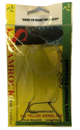 [SHAM1034] Shamrock All Yellow Animal Rig size 3/0