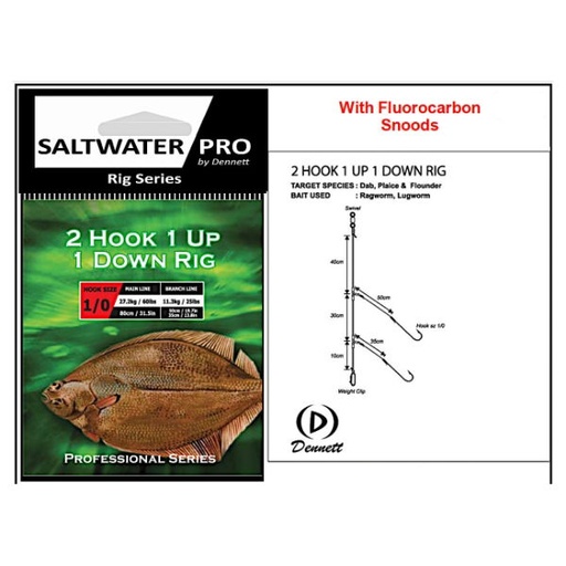 [TS-PRO1101] SALTWATER PRO 60lb PRO 2 HOOK 1UP 1DOWN #1