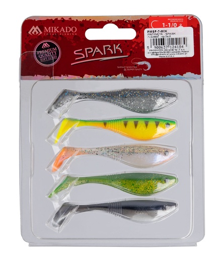 [PMSF-7-MIX] Mikado Lure Spark 7cm Mix 5pcs