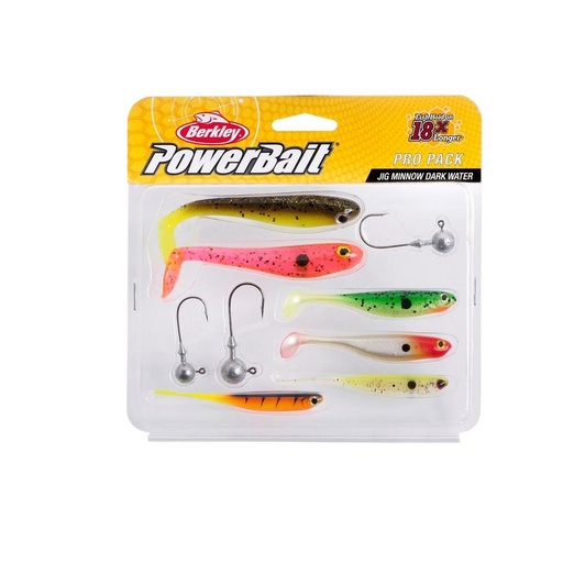 [1532033] Powerbait Pro Pack Jig Minnow Dark Water