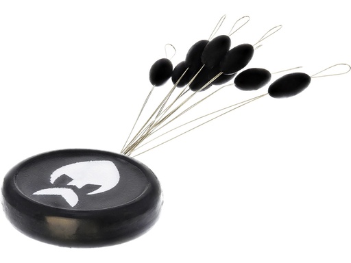 [T128-L-151] UNIVERSAL STOPS L 6.5MM Ø3.0MM 16PCS BLACK