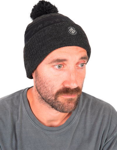 [GHH011] Matrix Grey Sherpa Bobble Hat